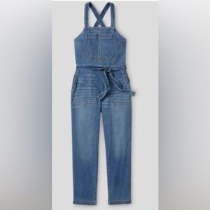 Duluth Trading Denim Bibs with ties